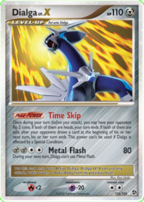 dialga lv x 2008|Dialga LV.X (Great Encounters 105) .